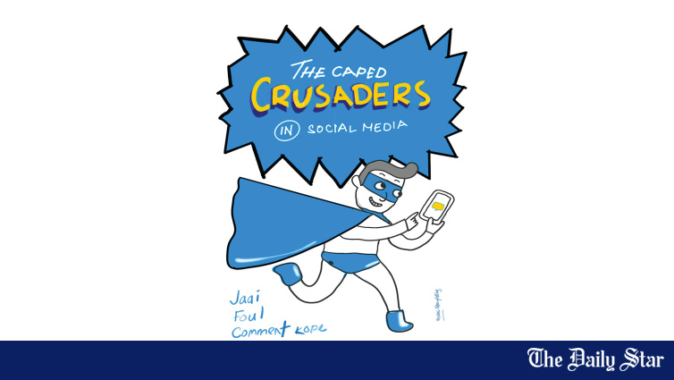 Social media superheroes saving us with toxic comments