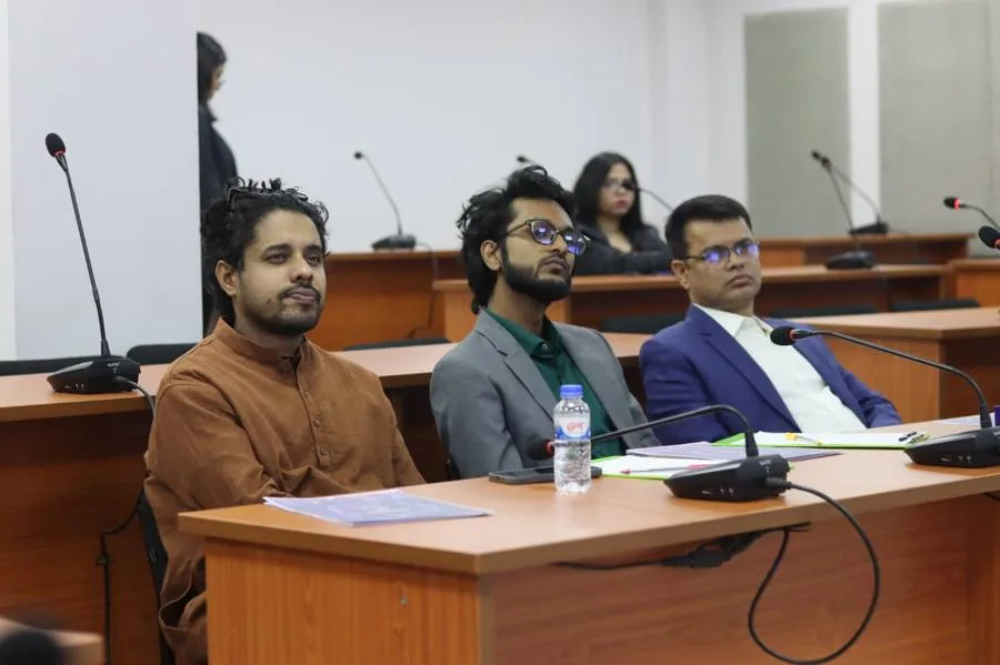 Giash Shaheen on a jury panel