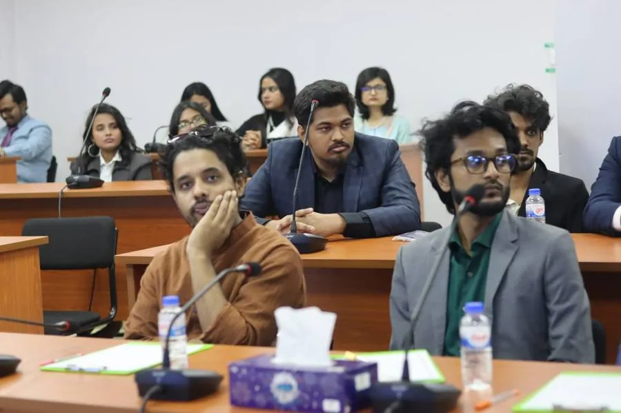 Giash Shaheen at a panel event